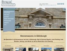 Tablet Screenshot of burghstonemasonry.com